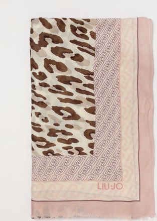 Liu Jo Sciarpa Liu Jo in viscosa con stampa animalier e monogram
