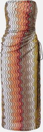 Missoni Wave lam&eacute; beach dress