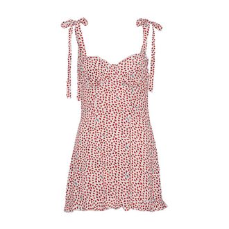 Rotate Ruffle Mini Jurk - Dames - Korte kleedjes - Veelkleurig - S - Kleedjes