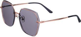 Bertha Sunglasses Renata Sunglasses in Rose Gold/black at Nordstrom