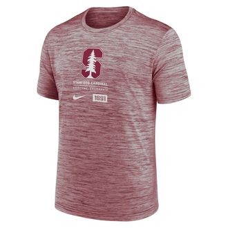 Nike Stanford Cardinal Campus Center Block Velocity Nike Mens Dri-FIT College T-Shirt in Red | NKPQ69WSDN-9JV