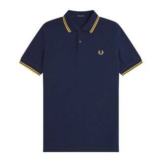 Fred Perry Polo Shirts, male, Blue, Size: 3XL M3600 Polo Shirt
