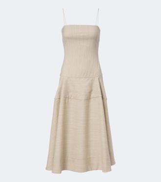 Jacquemus Vestido midi Paradiso en mezcla de lana