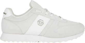 Philipp Plein Schoenen, unisex, Wit, 44 EU, Leer, Runner Hexagon