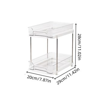 OEM Organizador De Almacenamiento De 2 Niveles Para Debajo Del Fregadero, Para Armario De Cocina, Dormitorio, Ba&ntilde;o, Tocador, Almacenamiento De Perfumes