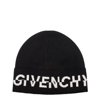 Givenchy Herrens Wollm&uuml;tze Schwarz/Wei&szlig;