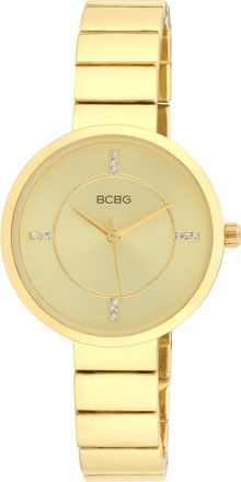 BCBGeneration Crystal Bracelet Strap Watch, 36mm in Gold at Nordstrom Rack