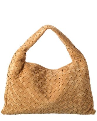Bottega Veneta Logo Suede Shoulder Bag