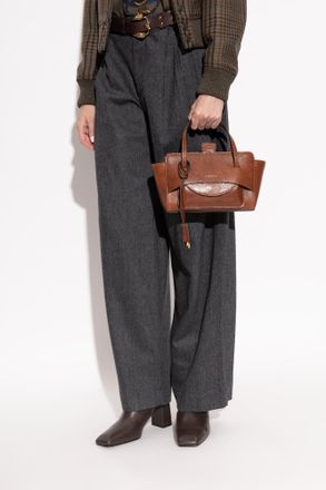 Hidesins Flap Small Bag, Womens, Brown