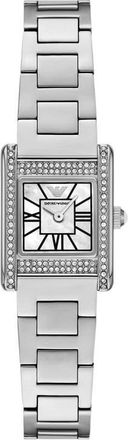Emporio Armani Mother-of-Pearl Bracelet Watch, 26mm in Silver at Nordstrom