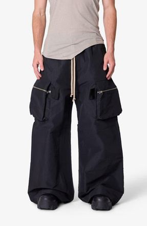 mnml Baggy Rave Zip Cargo Pants in Black at Nordstrom, Size Xx-Large