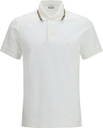 Burberry Witte Katoenen Poloshirt