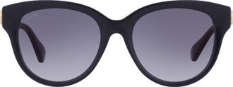 Cartier Signature C de Cartier Grey Oval Ladies Sunglasses CT0506S 001 55