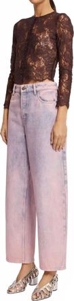 Roseanna Hilton High Rise Jeans In Pink Wash
