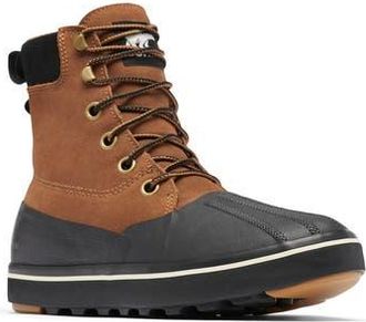 Sorel Cheyanne Metro II Waterproof Duck Boot in Velvet Tan/Black at Nordstrom Rack, Size 10.5