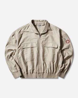 Cav Empt Men s Casual Zip Short Jacket Beige