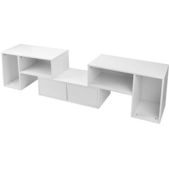 OEM Juego De Paneles De Soporte Para Mueble De Tv Con Caj&oacute;n Iluminado Con Led, Muebles Para Sala De Estar Y Hogar