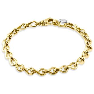 Pompeii3 Mens 14k Gold (28gram) or Platinum (45gram) 7mm Link Bracelet 8.5