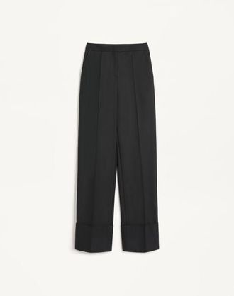 Valentino Virgin Wool Trousers Wo