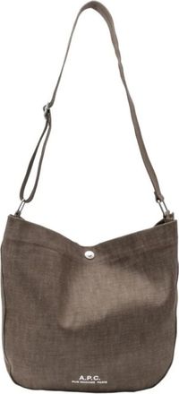 A.P.C. Bolso marron A.p.c. - Dames - Schoudertassen - Bruin - ONE Size - Katoen - Tassen