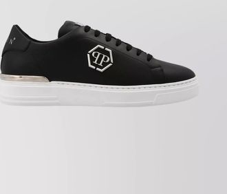 Philipp Plein hexagon sneakers contrast heel detail