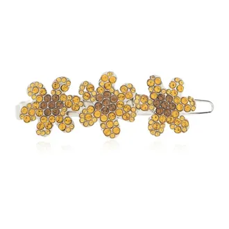 Marni Hair Accessories, female, Gray, Size: ONE SIZE Hair Clip with Shimmering Crystals