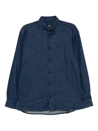 A.P.C. denim mathias shirt - Blue