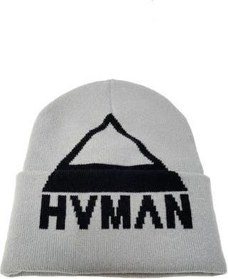 HVMAN Triangle Logo Knit Beanie in Ghost Grey at Nordstrom Rack