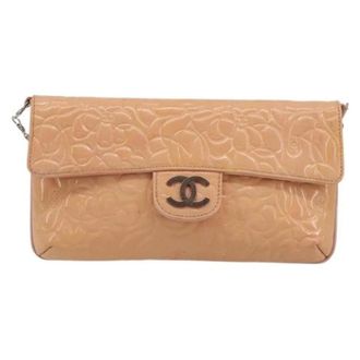 Chanel Pre-owned Vintage Schoudertas - Dames - Pre-owned - Beige - Maat: ONE Size Leer