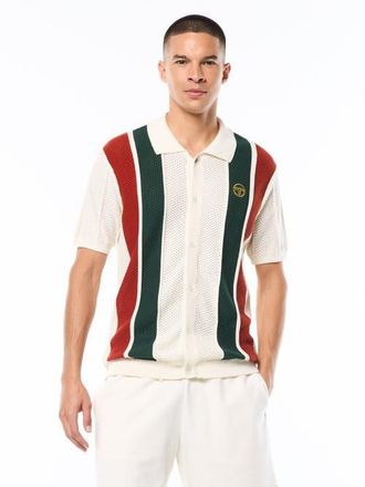 Sergio Tacchini Montell Knit Polo in Gardenia at Nordstrom, Size Xxx-Large