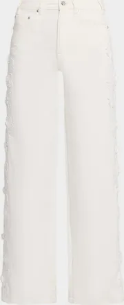 Generation Love Esme Lace Appliqu&eacute; Straight-Leg Jeans