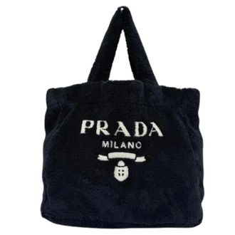 Prada Pre-owned Tote Bags, female, Blue, Size: ONE SIZE Pre-owned Tote Bag
