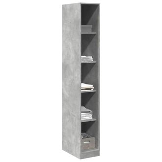 Berkfield Home Wardrobe Concrete Grey 30x50x200 cm Engineered Wood | Size: 30 x 50 x 200 cm
