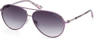 Guess GU7847 83B Womens Sunglasses Purple Size 60