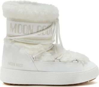 Moon Boot LTrack Low Faux Fur WP - Dames - Winterlaarzen - Wit - 39 EU - Leer - Schoenen
