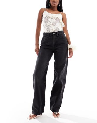 Cotton On 91 - Jeans dritti neri-Nero