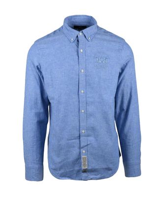 La Martina Light Blue Cotton Linen Shirt