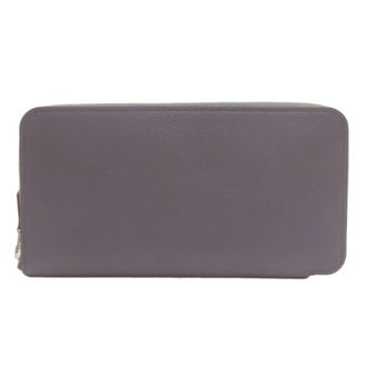 Herm&egrave;s Gray Epsom Leather Long Wallet (Bi-Fold) (Pre-Owned)