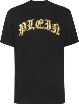 Philipp Plein T-shirt Ronde Hals Gothic - Heren - T-shirts - Zwart - 2XL - Katoen - Tops