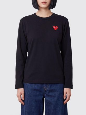 Comme Des Gar&ccedil;ons T-shirt a maniche lunghe in cotone con logo