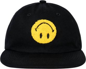 Market Mens Smiley 6-Panel Hat In Black