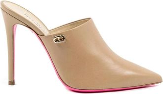 Dee Ocleppo Elegante Leren Muiltjes Hoge Hakken - Dames - Muiltjes - Bruin - 38 EU - Leer - Schoenen