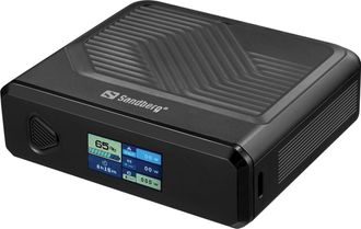 Sandberg Bater&iacute;a Externa Sandberg 421-25 Lipo De 20000 Mah Con Carga Inal&aacute;mbrica, Color Negro