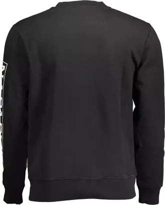 Napapijri Logo-Print Cotton Sweatshirt - Black
