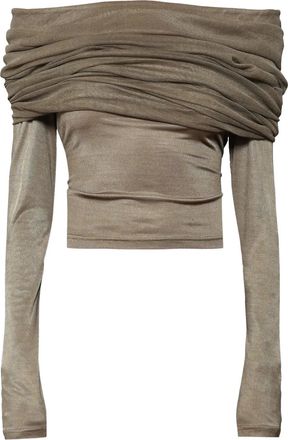 CHRISTOPHER ESBER Top Sonora Veiled - Toni neutri