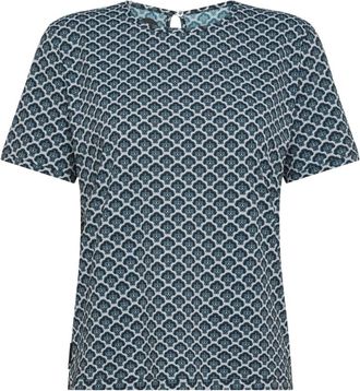 Roberto Ricci Design Multicolor Optical Print Blouse - Dames - Blouses - Zwart - S - Overhemden