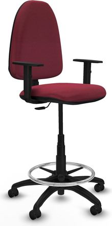 Piqueras y Crespo Piqueras Y Crespo Silla De Oficina Granate Confortable Ajustable