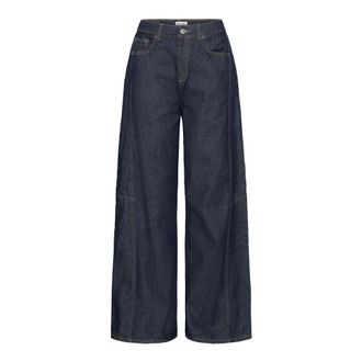 Ichi Jeans Wide Leg - - Jeans - Donna - Blu - W28 L32