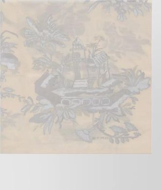 Etro wool cashmere printed scarf