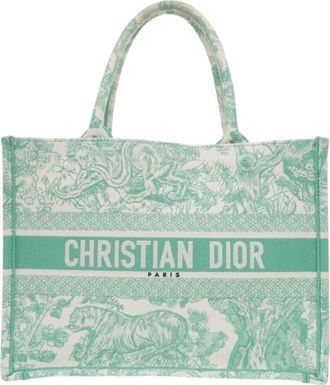 Dior Green Canvas Tote Bag (Pre-Owned)